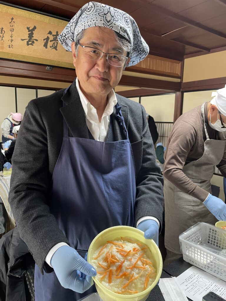 令和7年1月30日、2月1日　職業奉仕事業 かぶら寿し漬け込み体験会