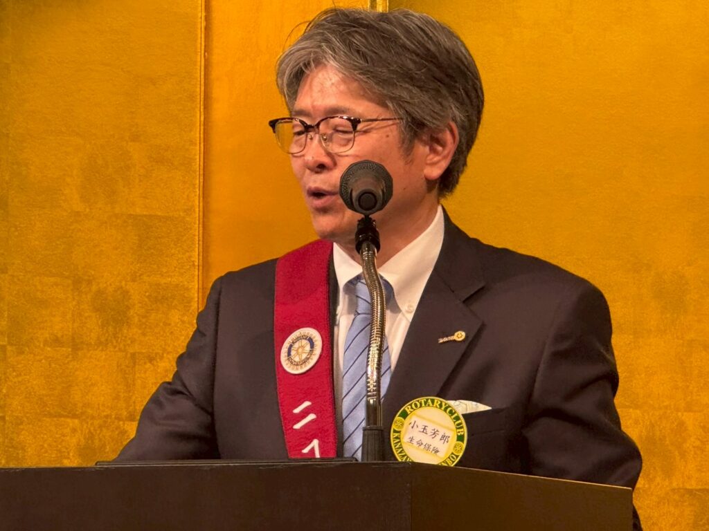 令和7年5月12日　第1558回例会　卓話「海と人と未来を結ぶ」